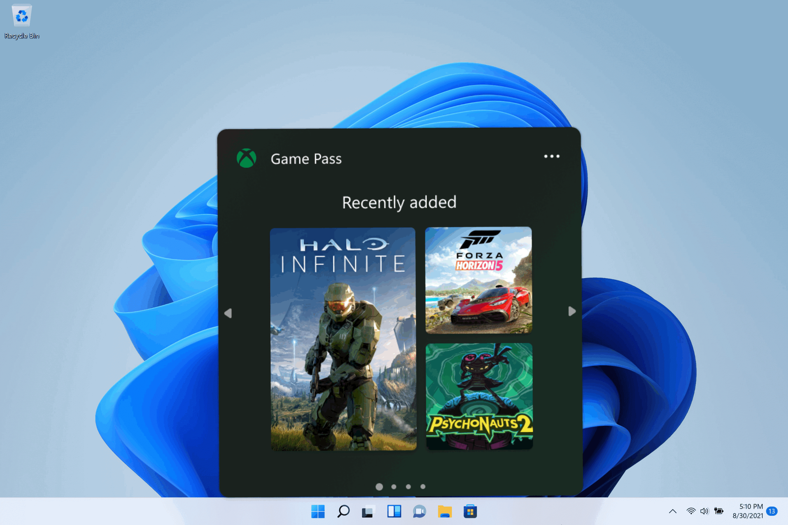 Fresh Windows 11 Build Drops Introduces Game Pass Widget