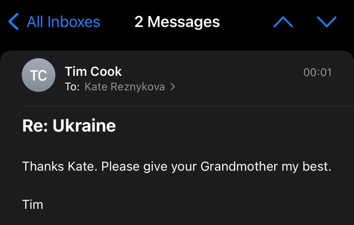 Apple's "fullblown operation" To Help Get Grandmother Out Of Ukraine
