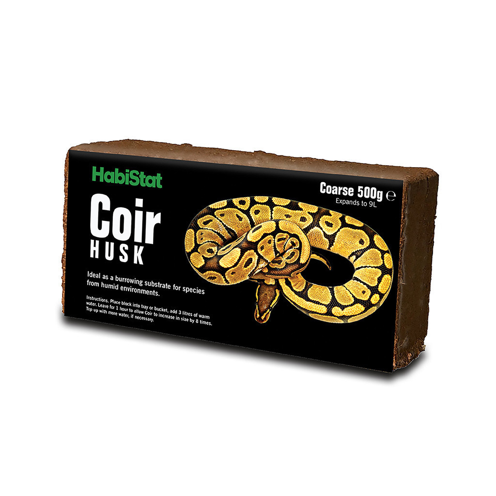 HabiStat Coir, Coarse Husk 500g Bailey's Reptile's and Pet Supplies