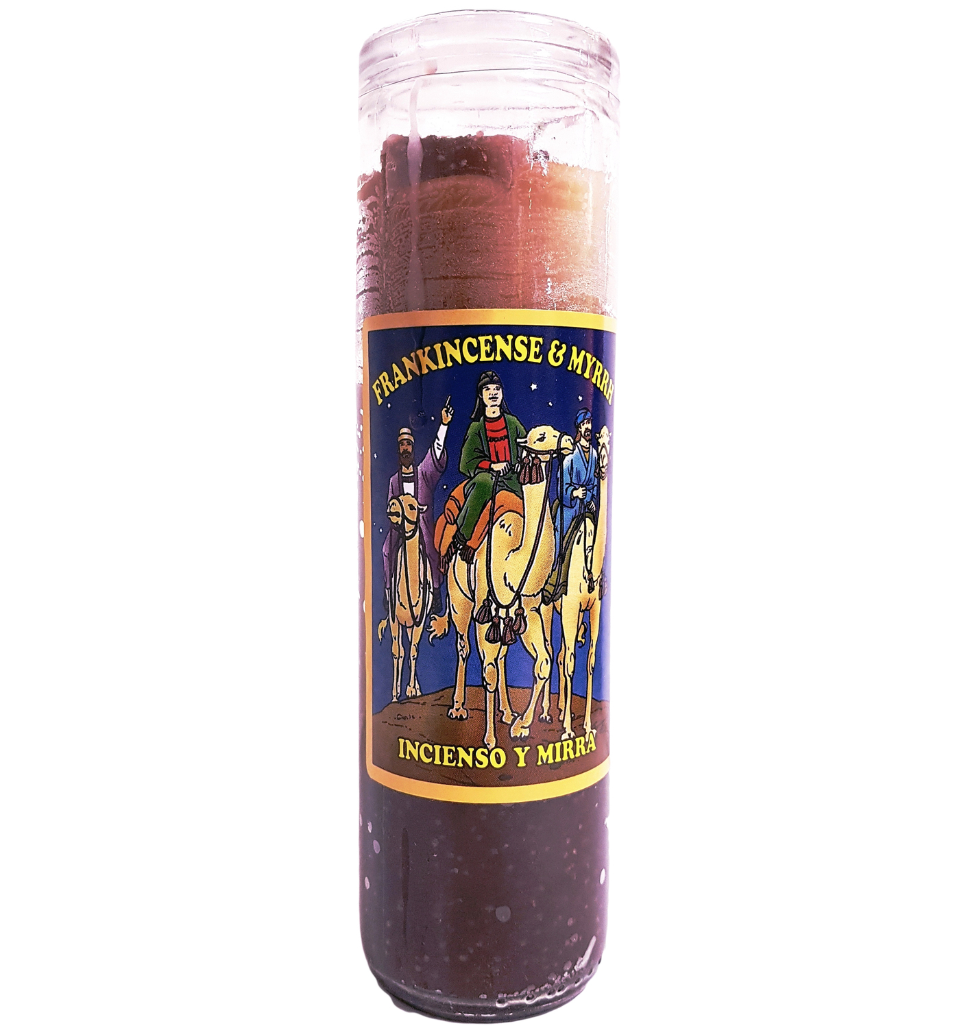 Frankincense & Myrrh Dressed Candle UK