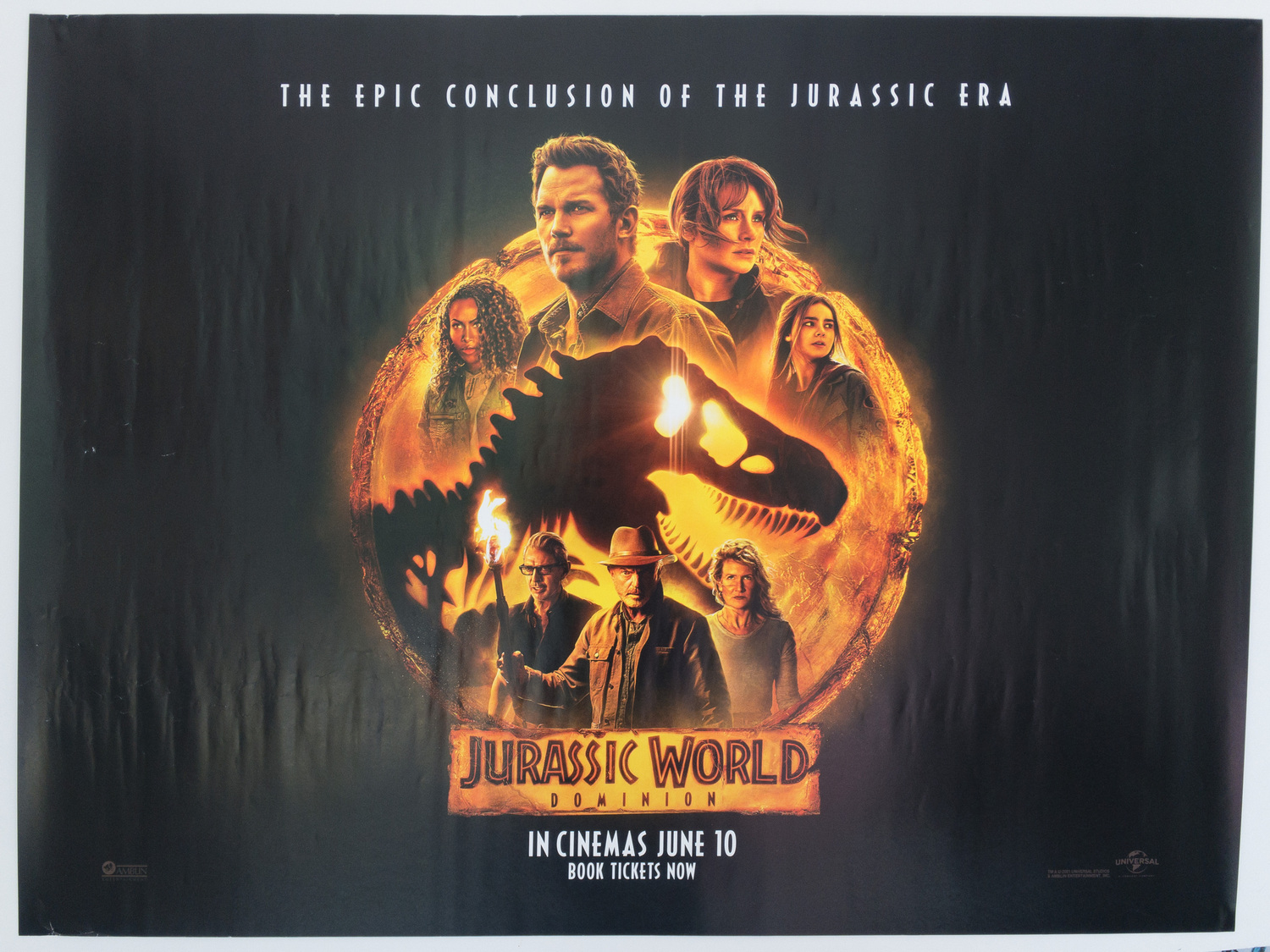 Jurassic World Dominion Movie Poster BHPCollectibles Collectable