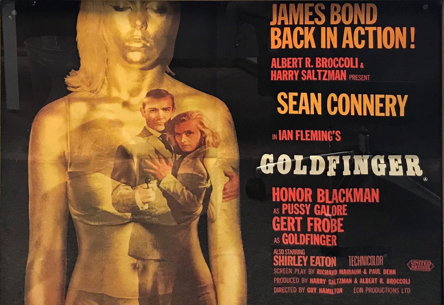 Goldfinger Original 1964 UK Quad Poster BHPCollectibles Collectable