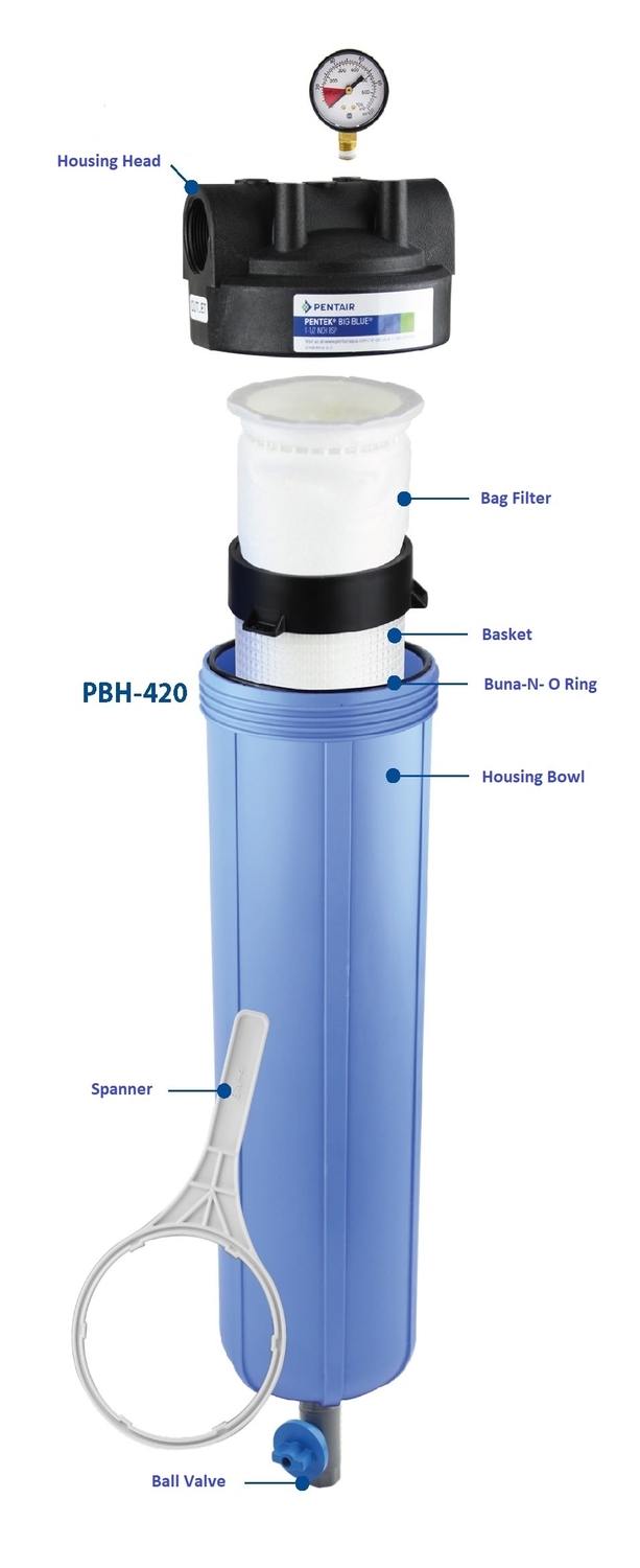 10" Bag Filter Housing Deltaqua International Limited Water Filtration Systems UK Water