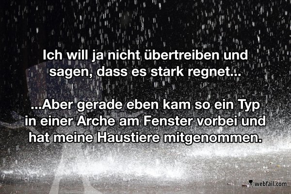 Regenwetter Fun Bild Webfail Fail Bilder und Fail Videos