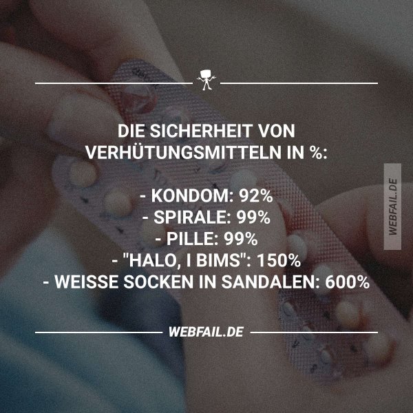 Weil Verhütung wichtig ist Lustige Sprüche am Tag der Antibabypille