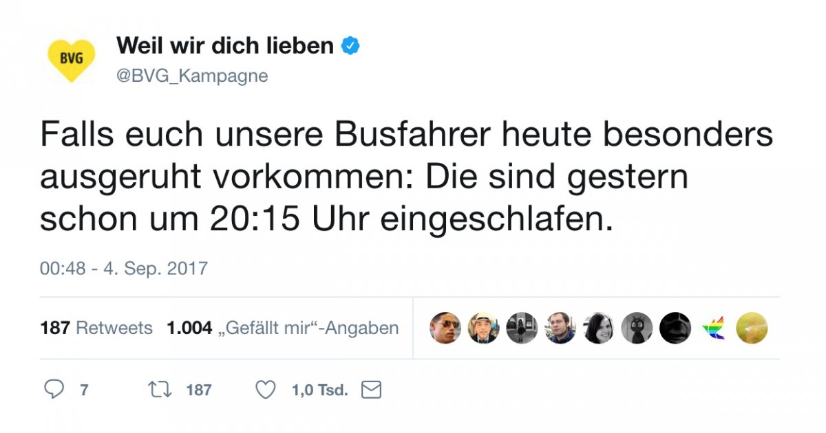 Die BVG mit dem besten Kommentar zum TVDuell Webfail Fail Bilder