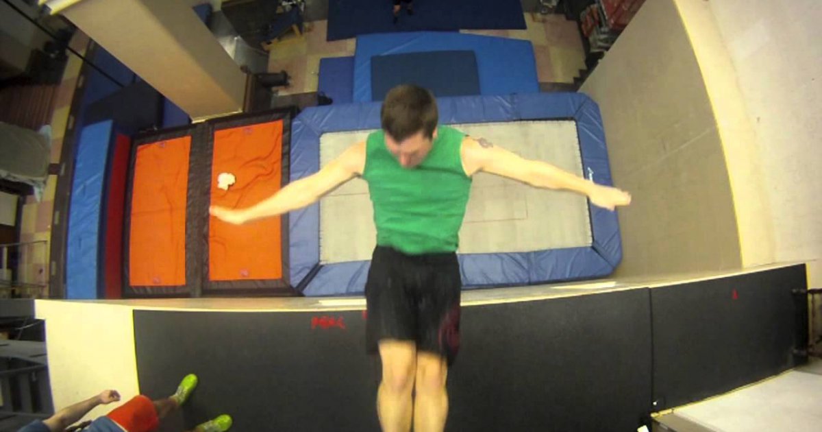 Neuer Extremsport TrampolinWandTricks Win Video Webfail Fail