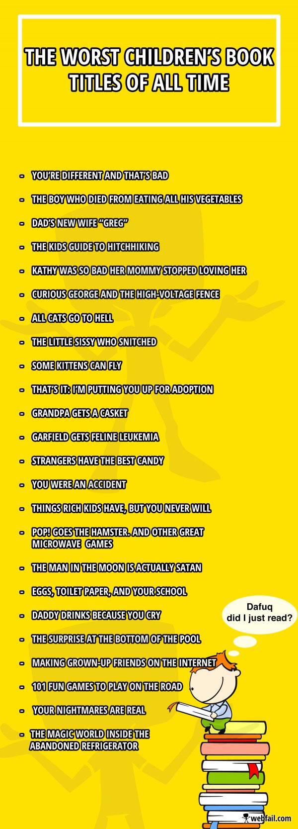 The worst children's book titles of all time Fun Picture fail