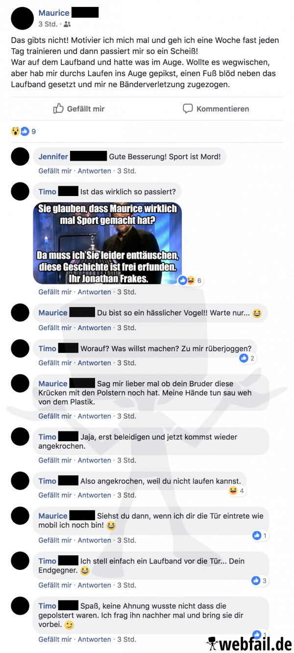 Sport ist Mord Facebook Win des Tages 18.09.2018 Webfail Fail
