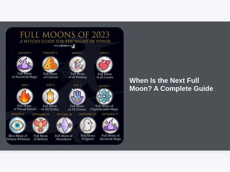 When Is the Next Full Moon A Complete Guide