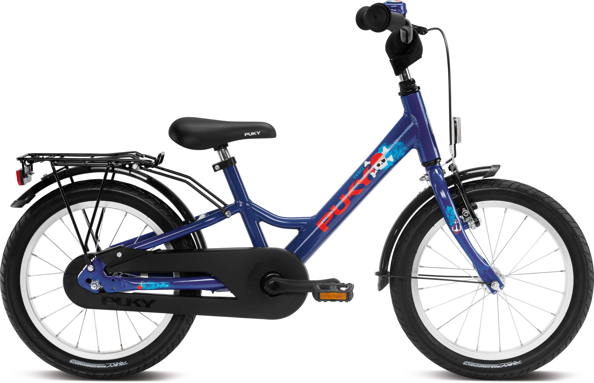 Puky 16" Youke Kinderfiets Blauw 3+ - Kinderfietsshop.nl