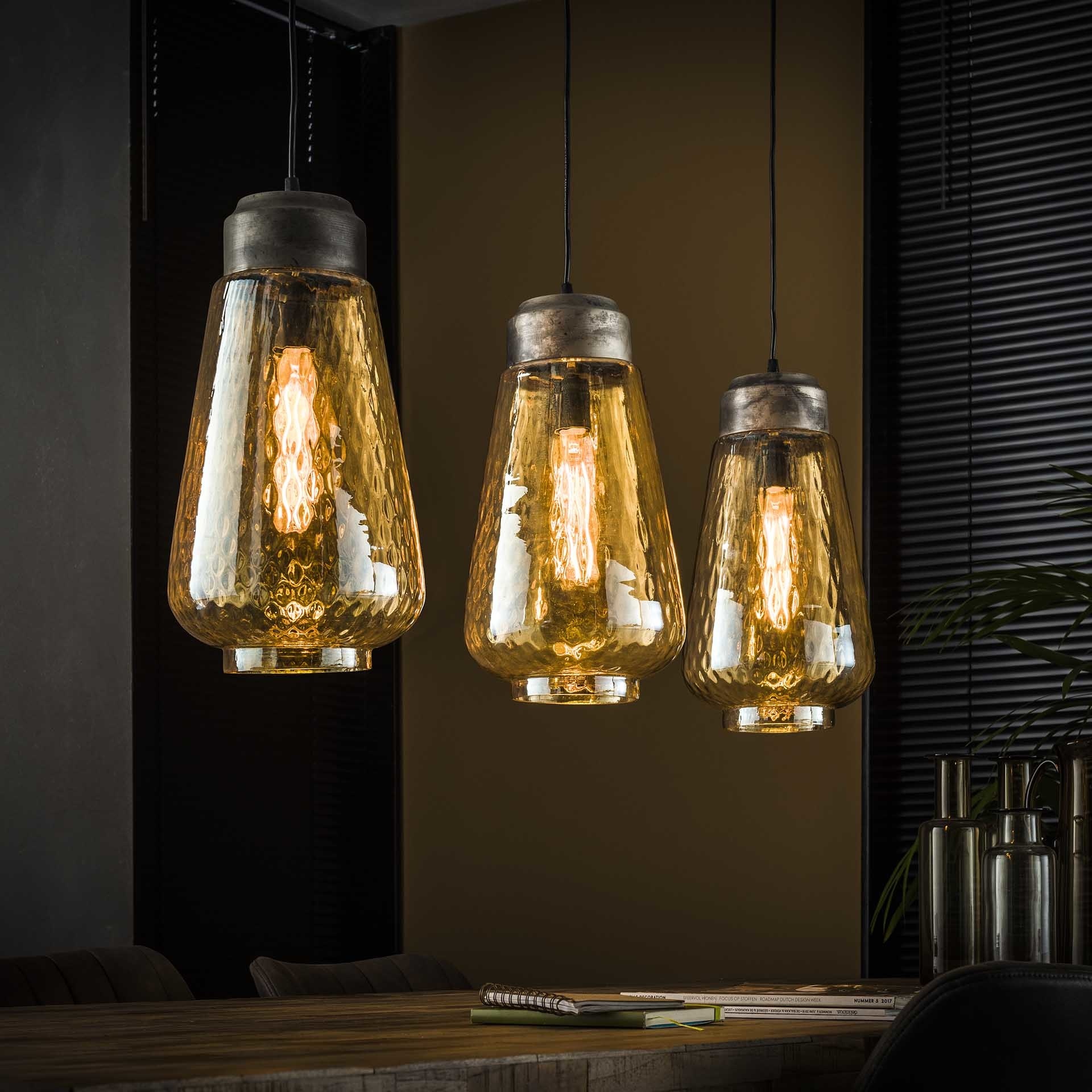 Hängelampe Dox 3flammig Glas modern Zahlung auf Rechnung Livin24