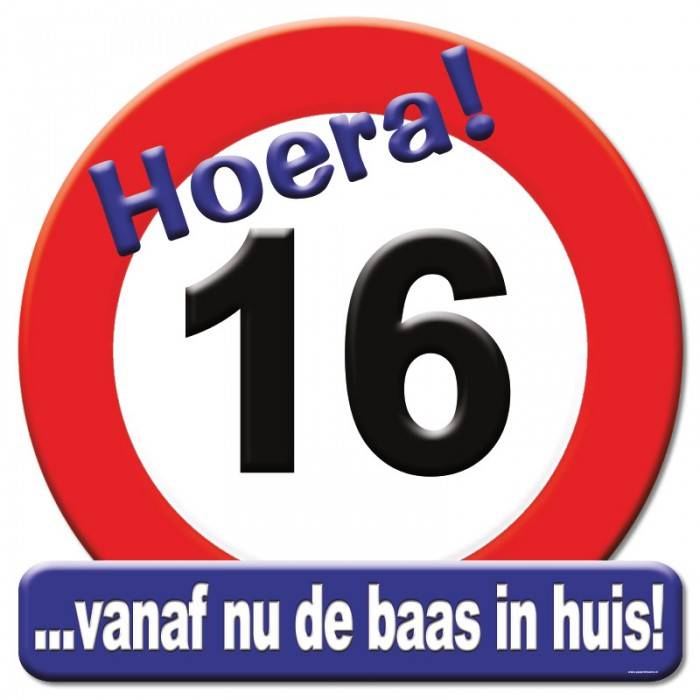 Huldeschilden Met De Kroonleeftijden 16 T/M 90 Jaar - Feestperpost