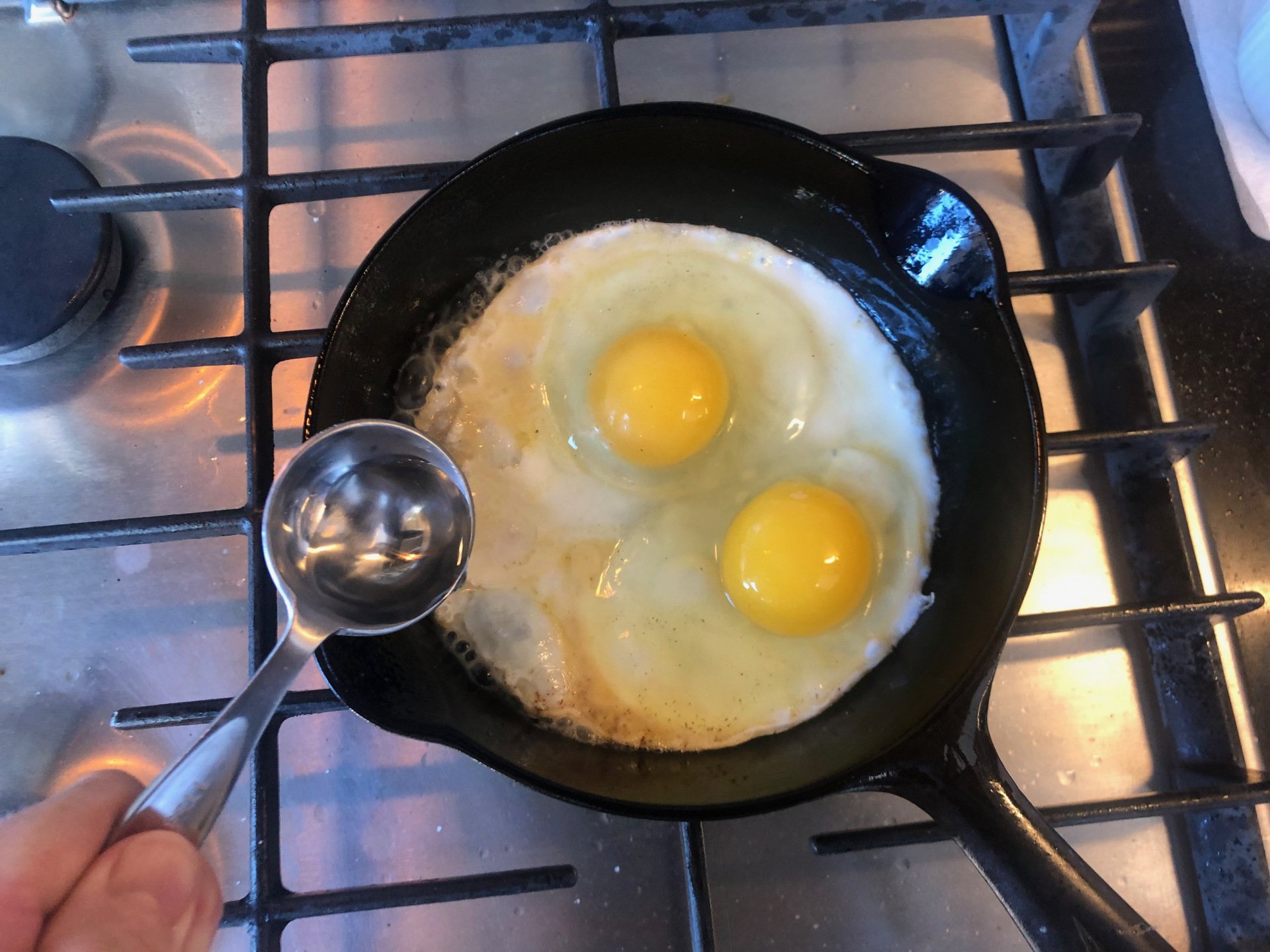 Cast Iron Fried Eggs
