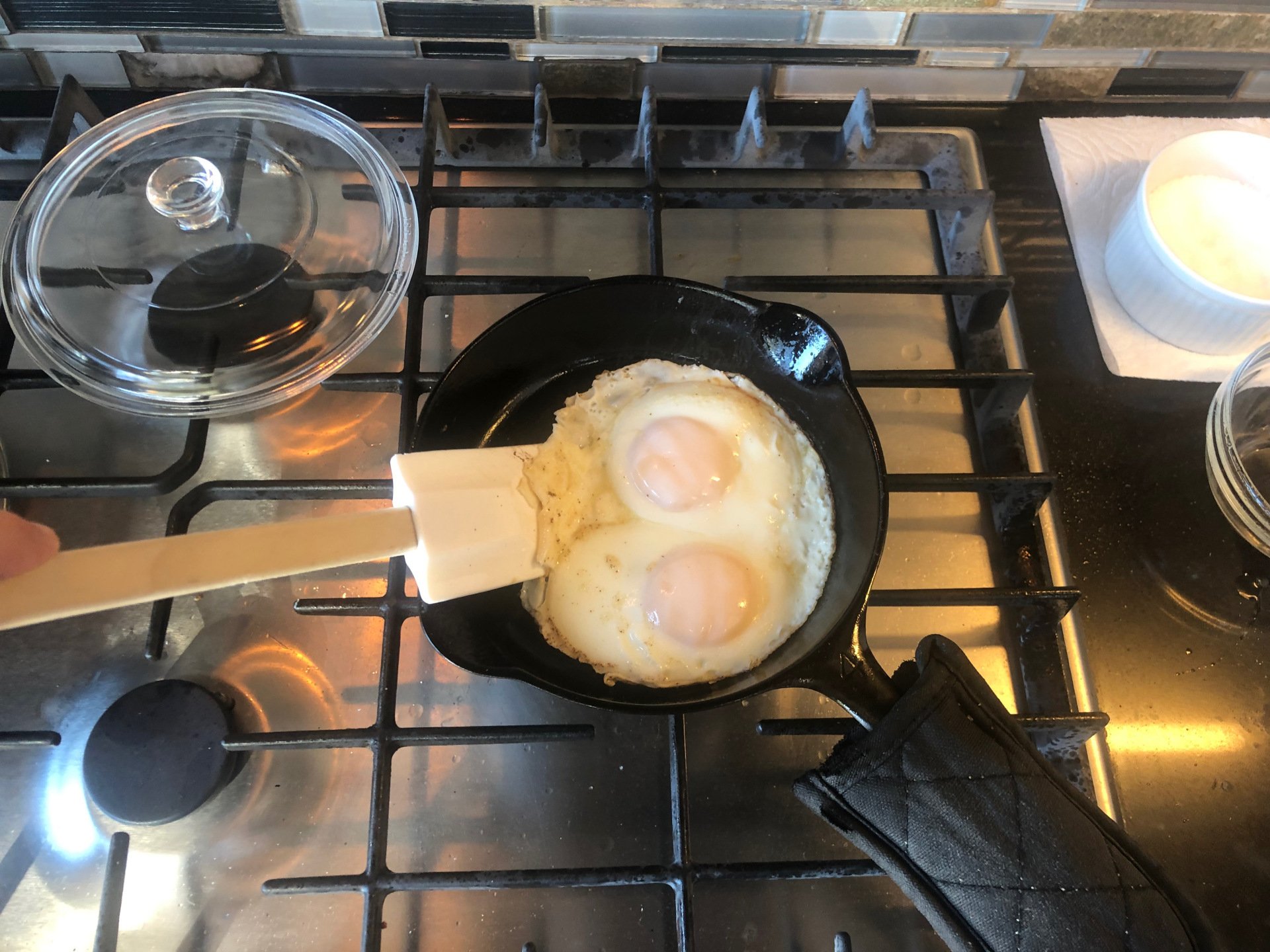 Cast Iron Fried Eggs