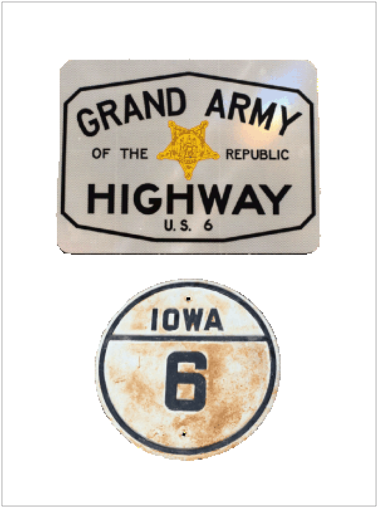 Grand Army of the Republic Highway, Iowa GAR Highway Historic Route 6