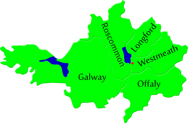 Map Of Midlands Counties Midland Map