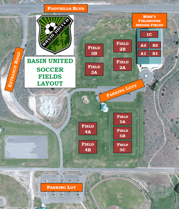 Zube Park Soccer Field Map
