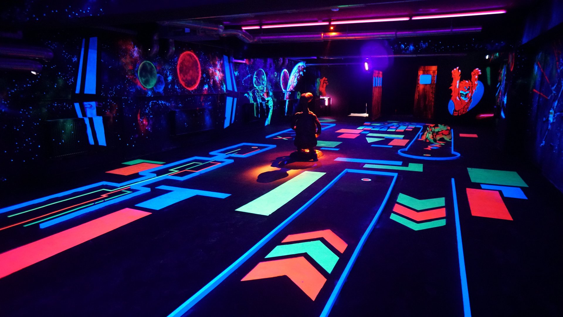 3D Schwarzlicht Minigolf in Hagen NRW