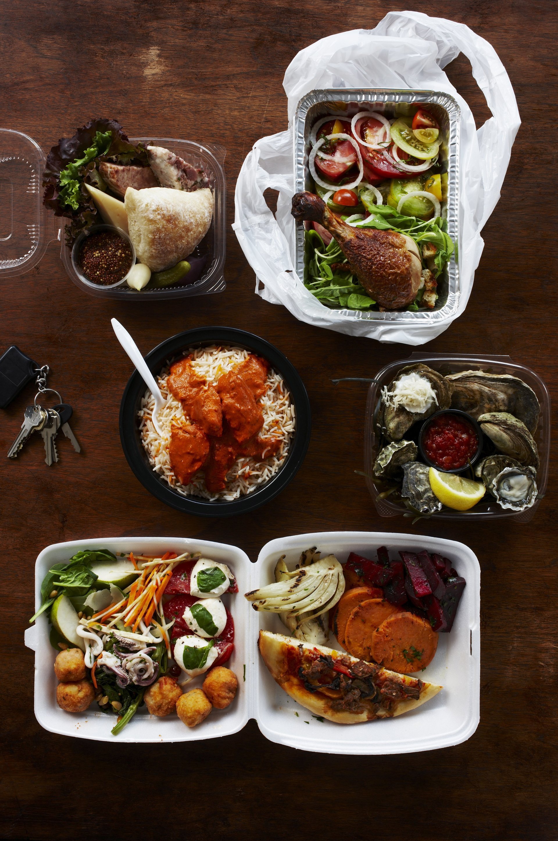 Menu options and local places