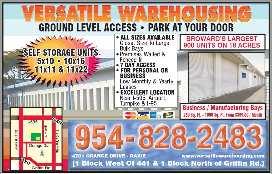 MiniWarehouses Davie, FL Versatile