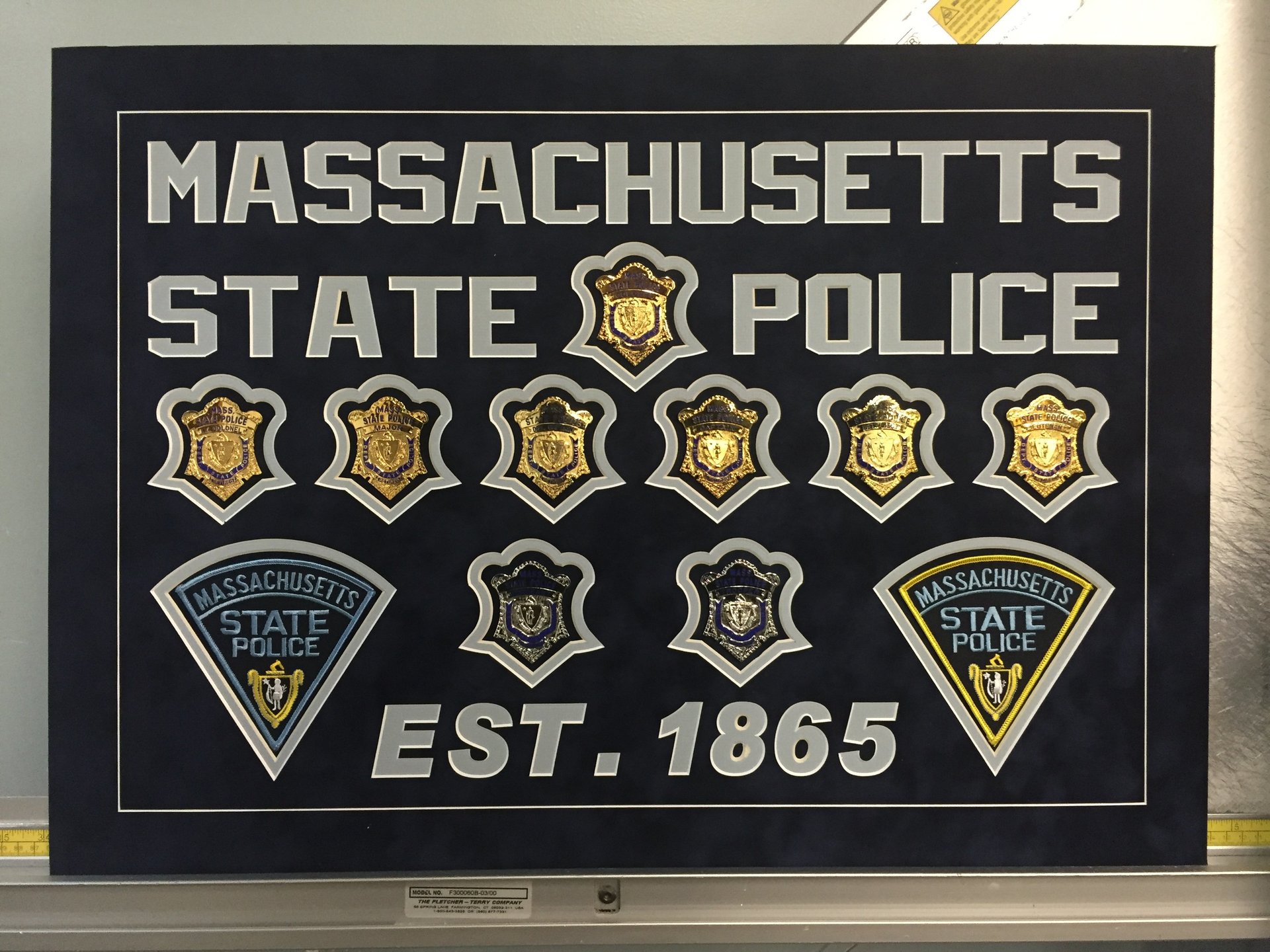 Framing for Police Memorabilia Local Police Saugus, MA