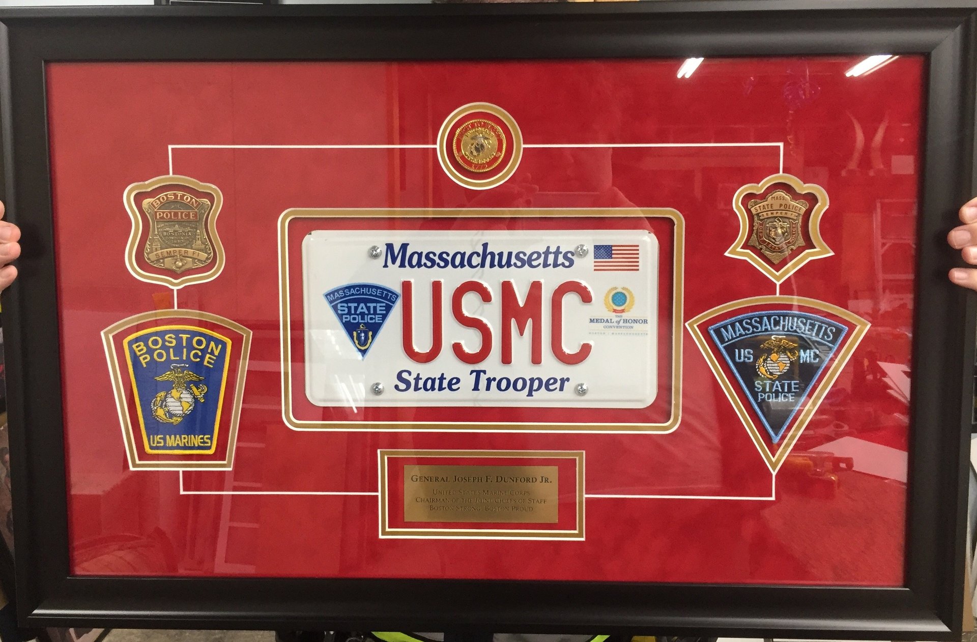 Framing for Police Memorabilia Local Police Saugus, MA