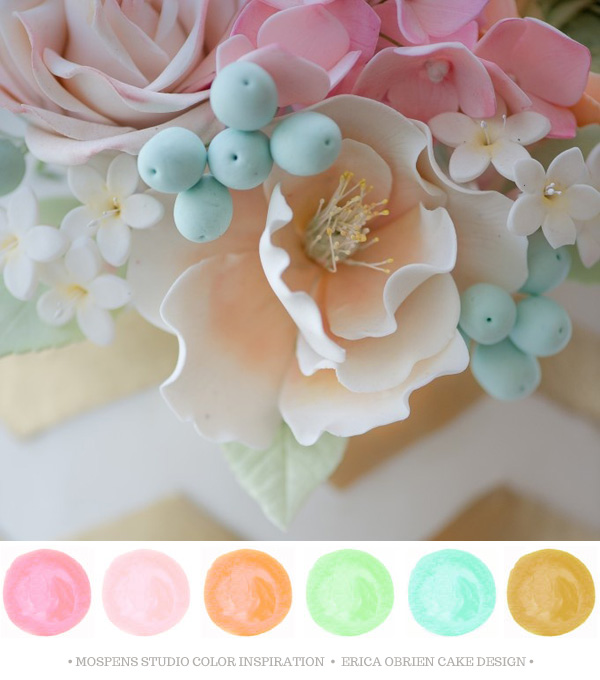 Rose gold with pastels?