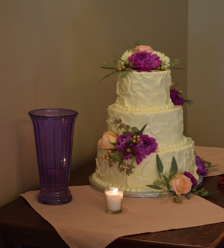 Real or fake flowers on cake