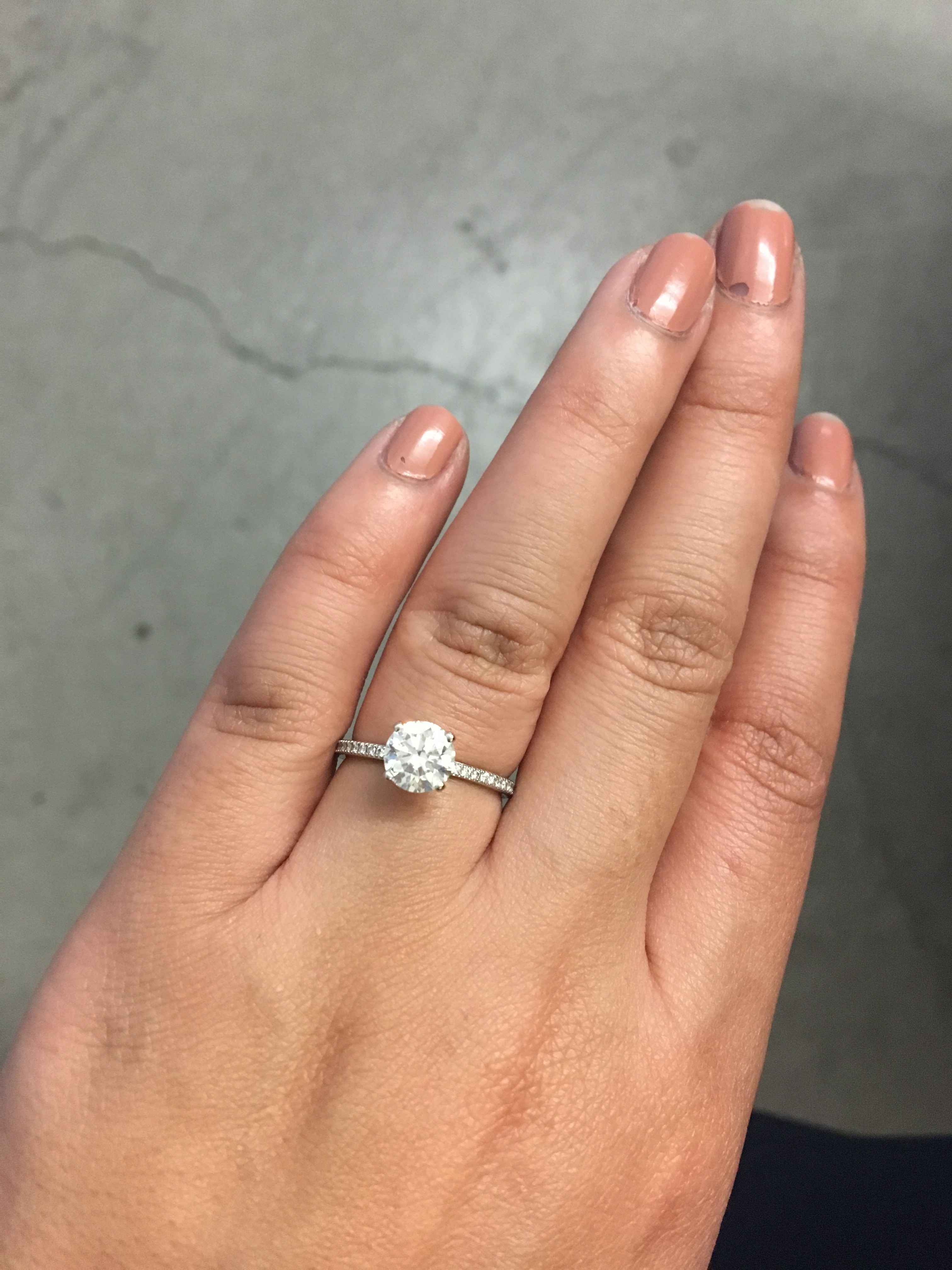 .90 1ct diamonds on size 5 finger? Please show me your bling!