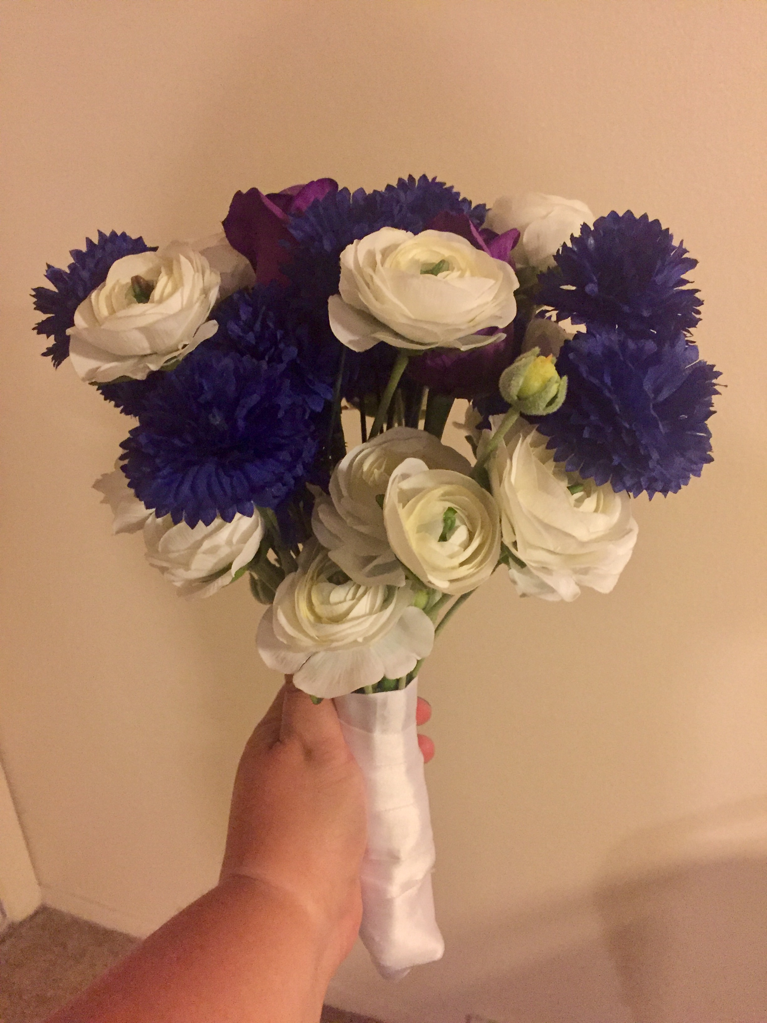 Opinions needed on DIY Silk flower bouquet!