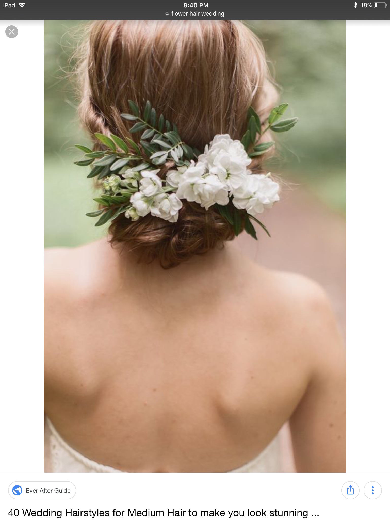 Floral hair comb or real flowers??