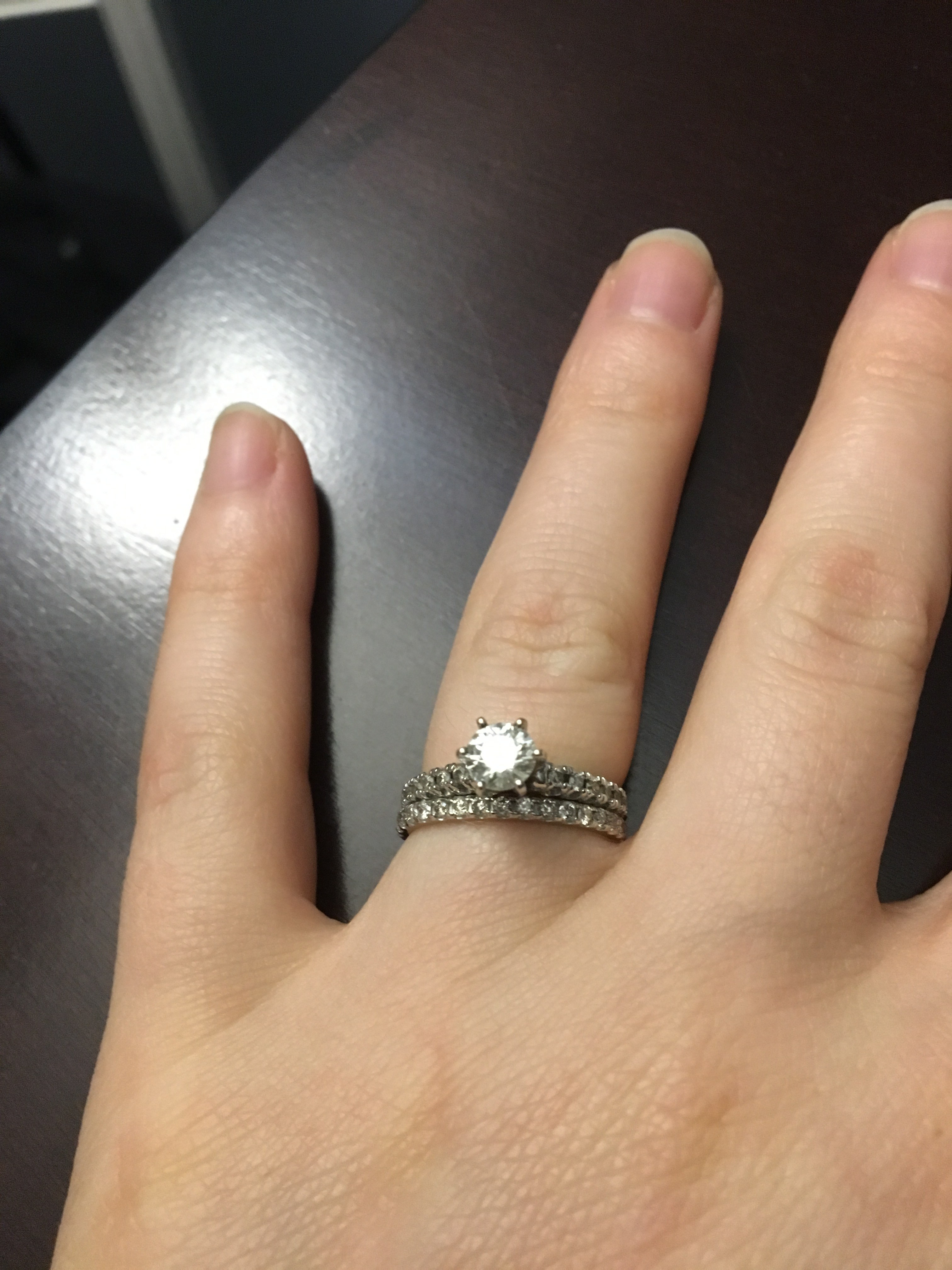 Show me your half carat diamond/moissanite rings!