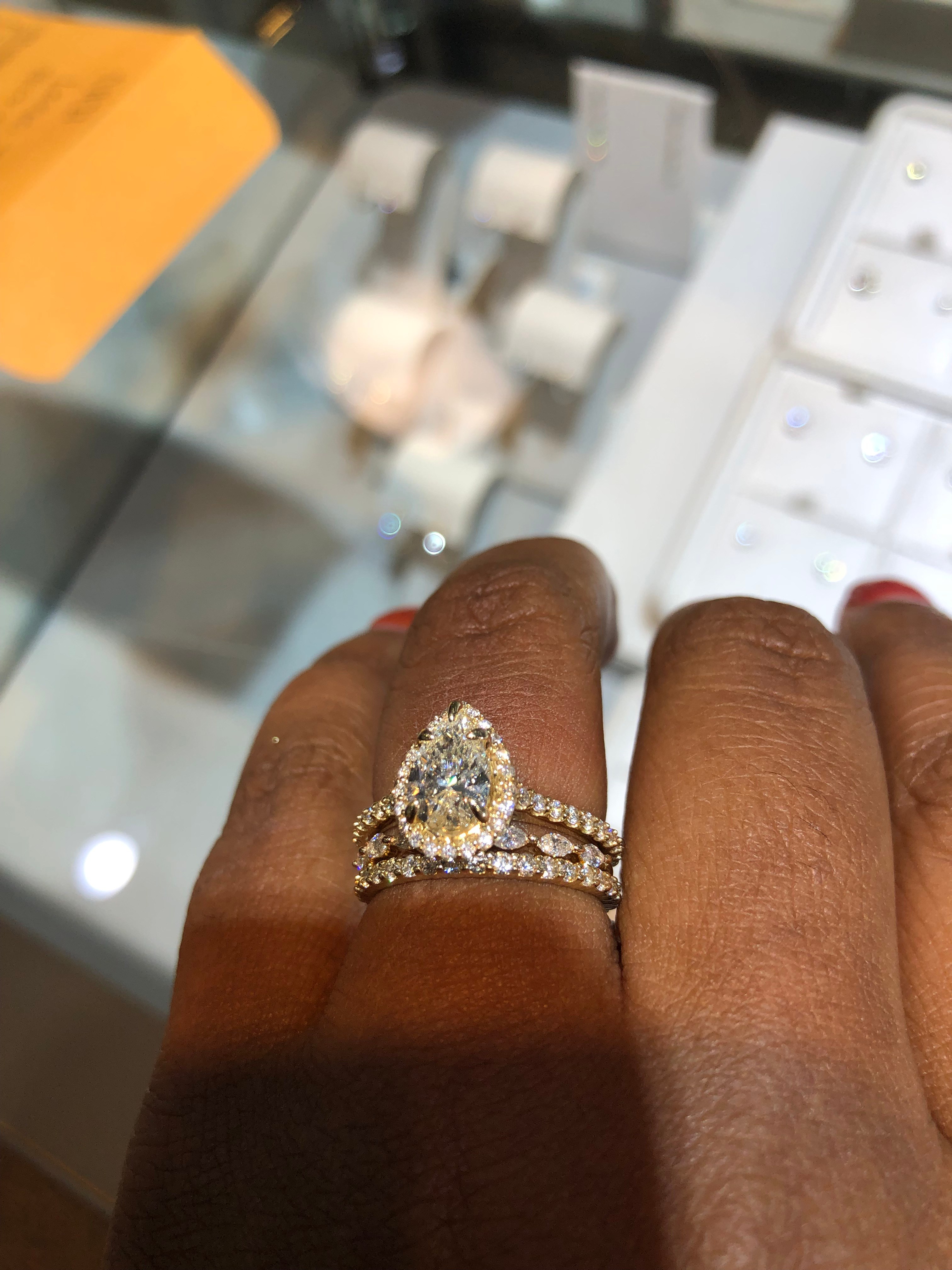 Opinion about gap between engagement ring and band