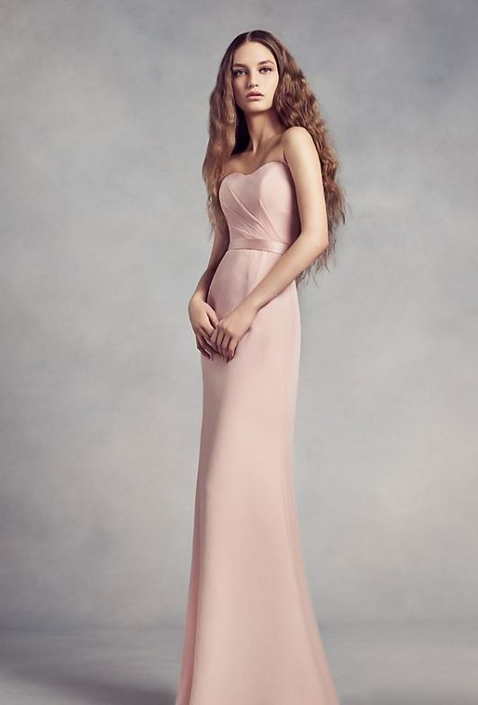 Davids Bridal Blush Bridesmaid Dress