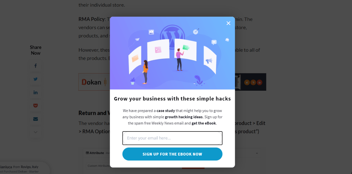 How To Use Popups on Your Store weDevs