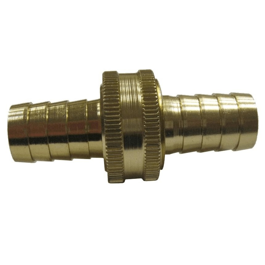 Home Gardener 5/8" x 3/4" x 5/8" Aluminum Hose Coupling, with Brass