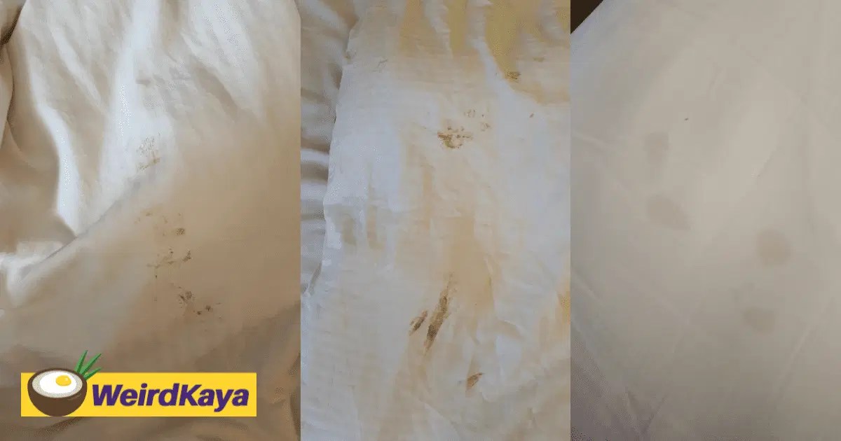 Hotel Hell M'sian Holidaygoer Shocked To Find Bedsheet Stained With