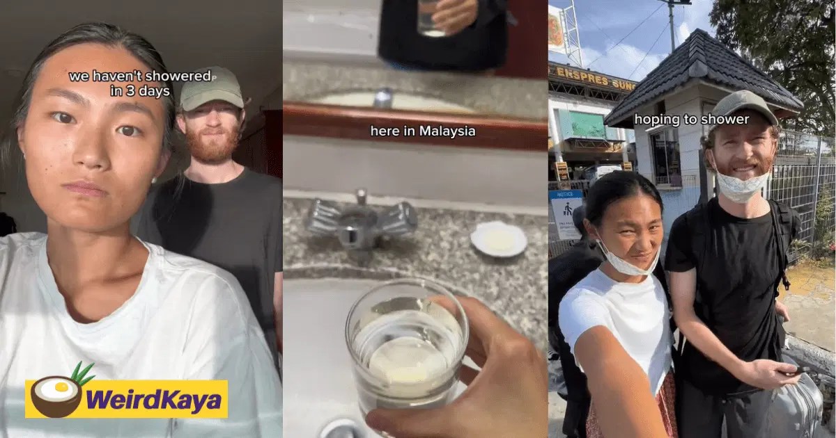 US Couple Doesn't Shower For 3 Days During M'sia Trip As They Felt The