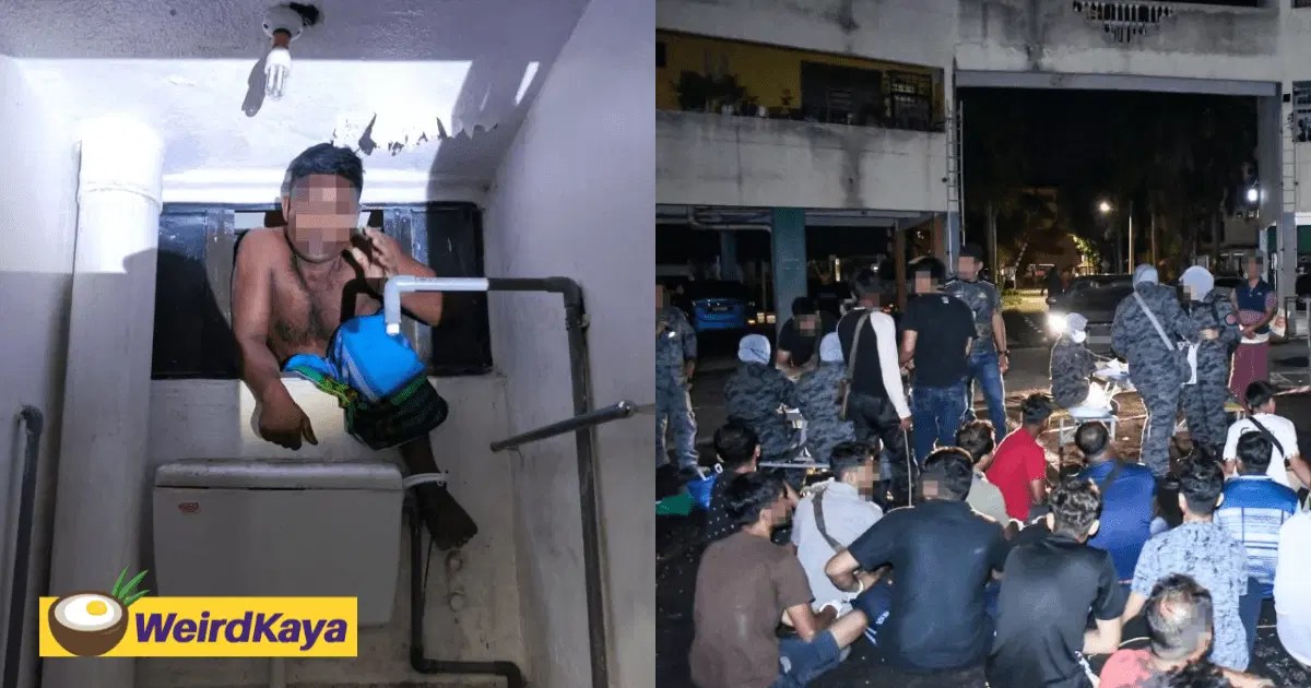 Foreigner Gets Stuck At Toilet Window While Trying To Escape M'sian