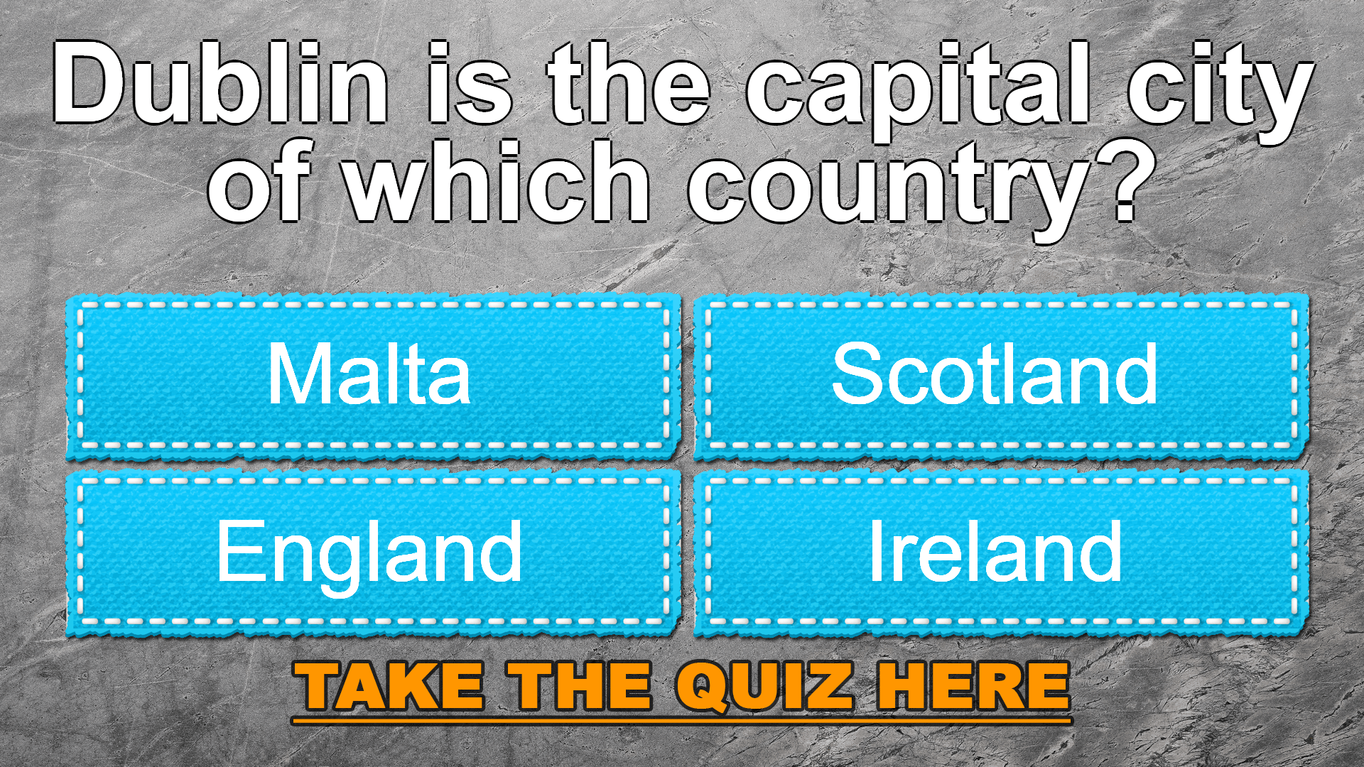 Impossible general knowledge quiz