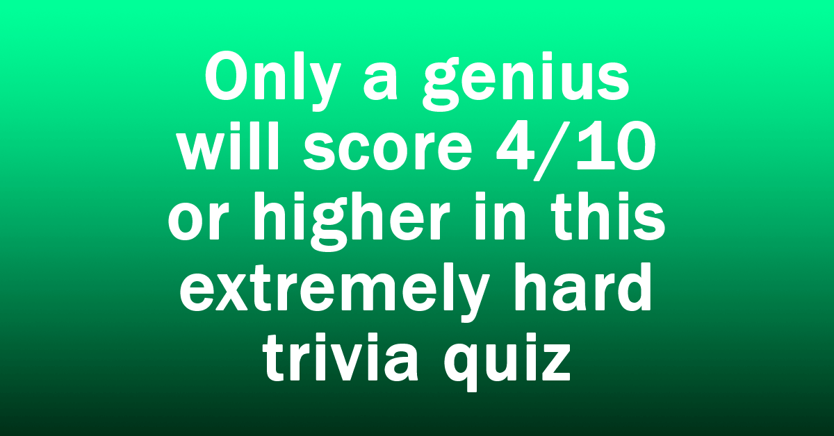 General Trivia Quiz