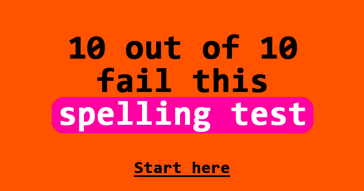 Hard Spelling Quiz
