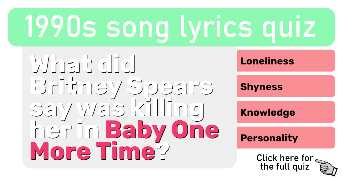 1990s Lyrics Quiz