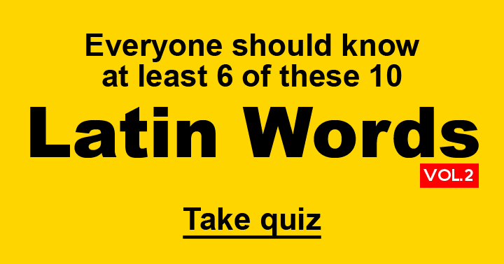 Latin Words Quiz