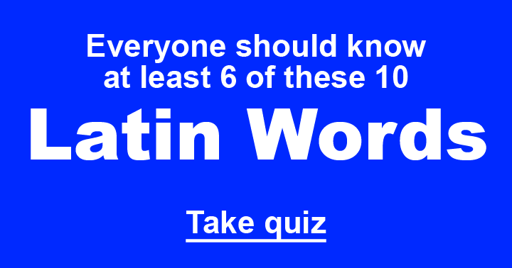 Latin Words Quiz
