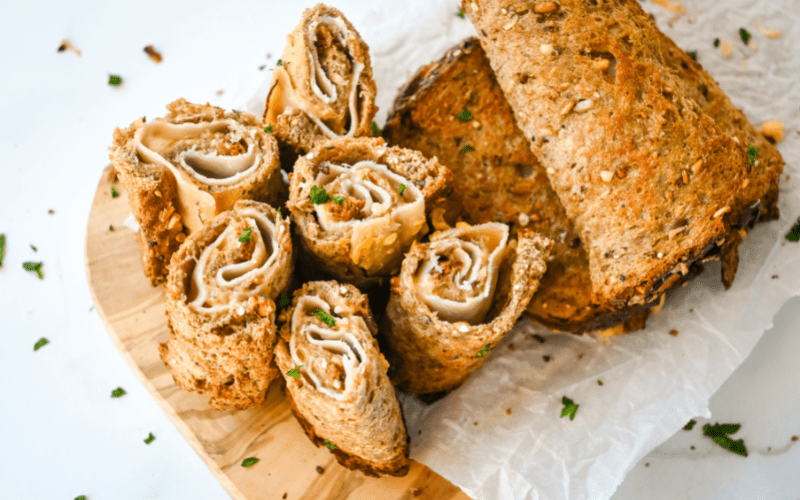 KidFriendly Air Fryer Lunch Recipe Turkey & Cheese RollUps what