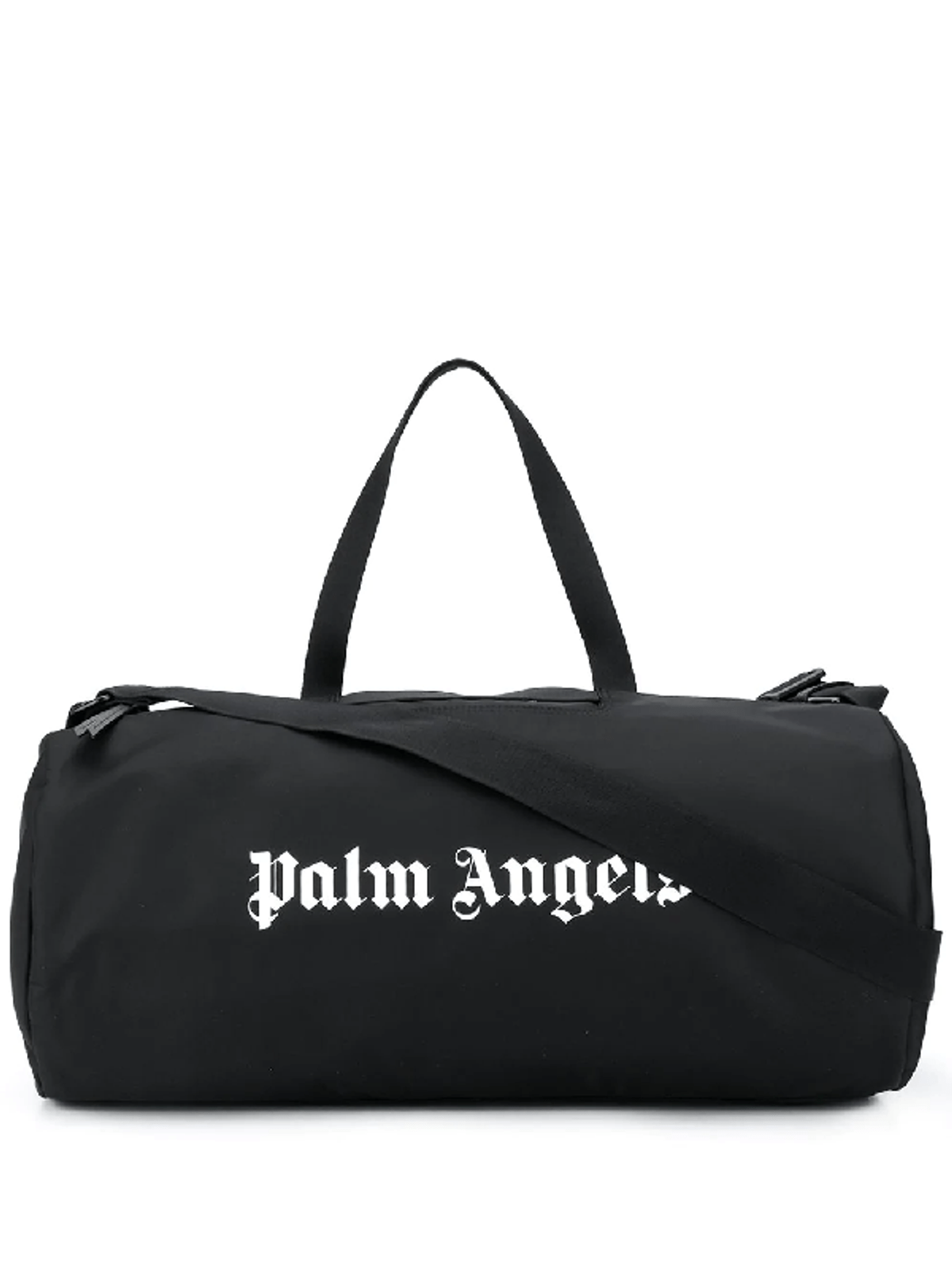 Palm Angels Men's Fitness Gym Sports Shoulder Bag In Black/white WHAT