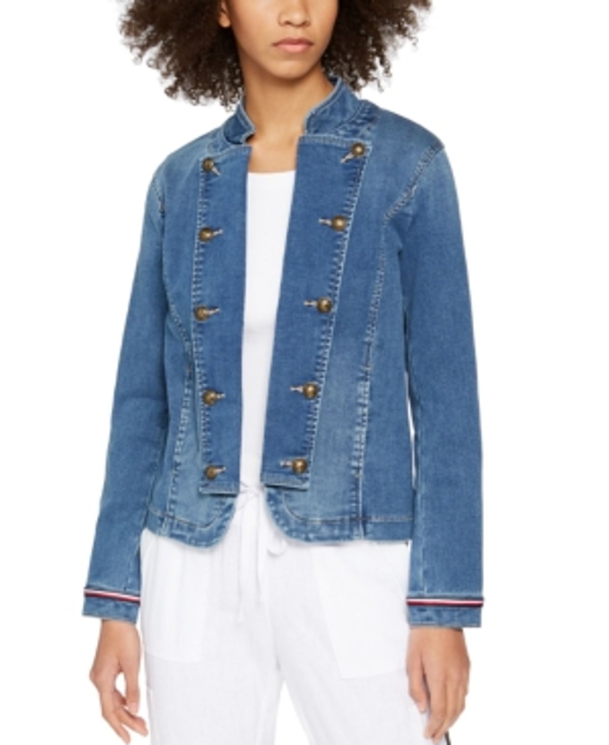 Tommy Hilfiger Denim Band Jacket In Chesapeake Wash WHAT’S ON THE STAR?