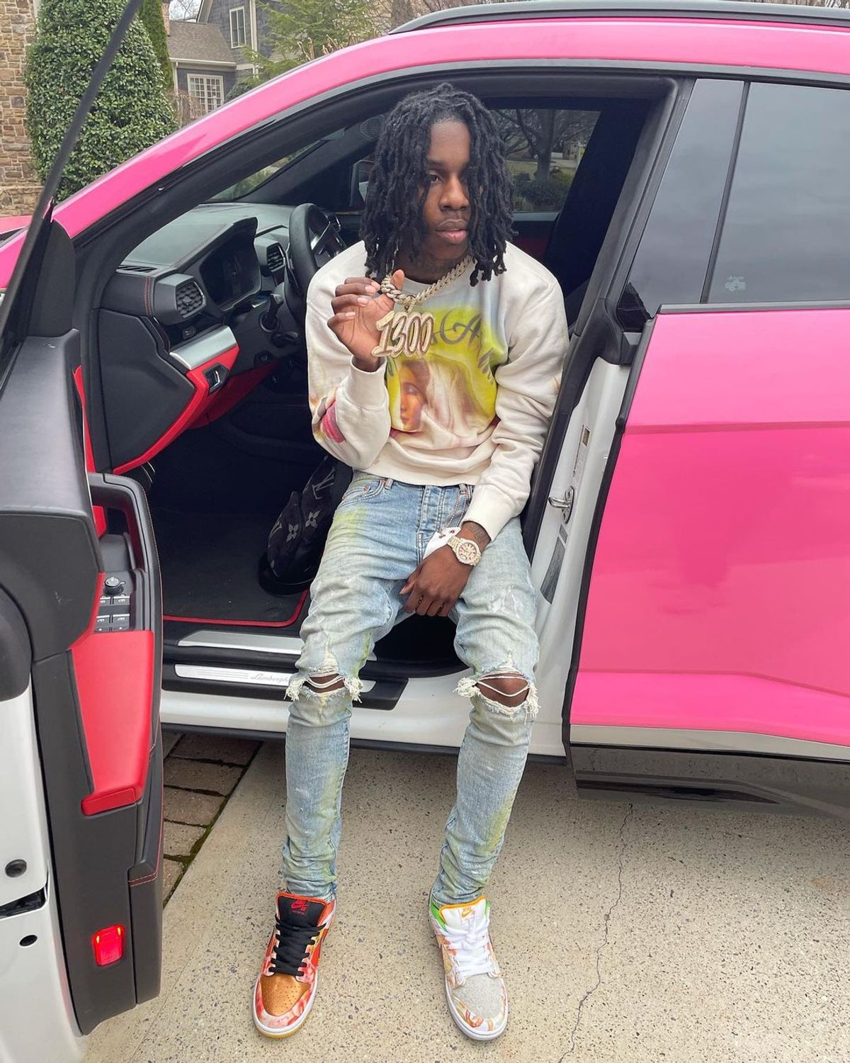 Polo G Outfit from March 20, 2021 WHAT’S ON THE STAR?